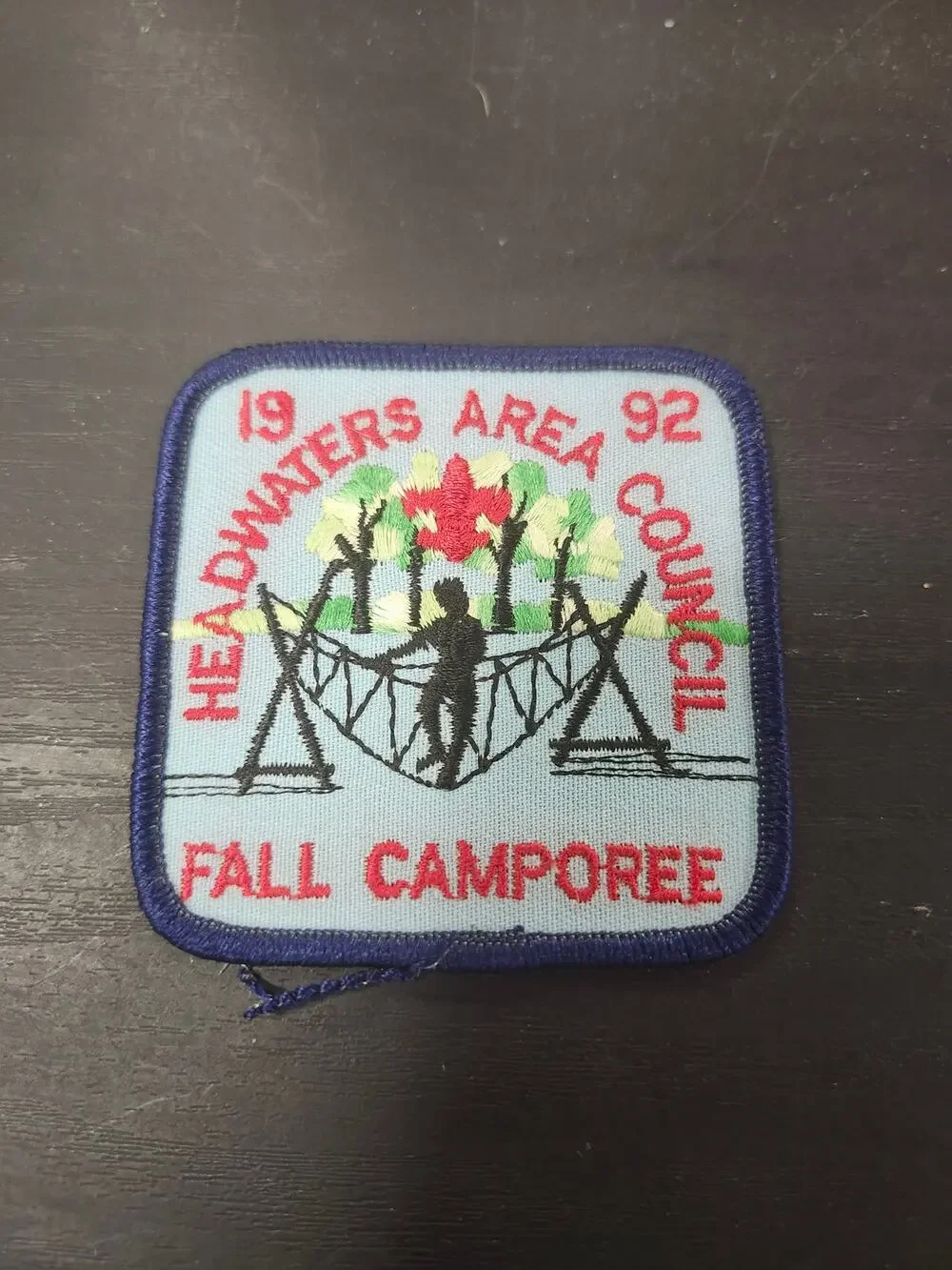 1992 Headwaters Area Council Fall Camporee Patch BSA Boy Scouts Badge Vtg Retro